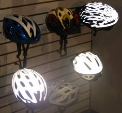 Reflectek helmets reflecting light